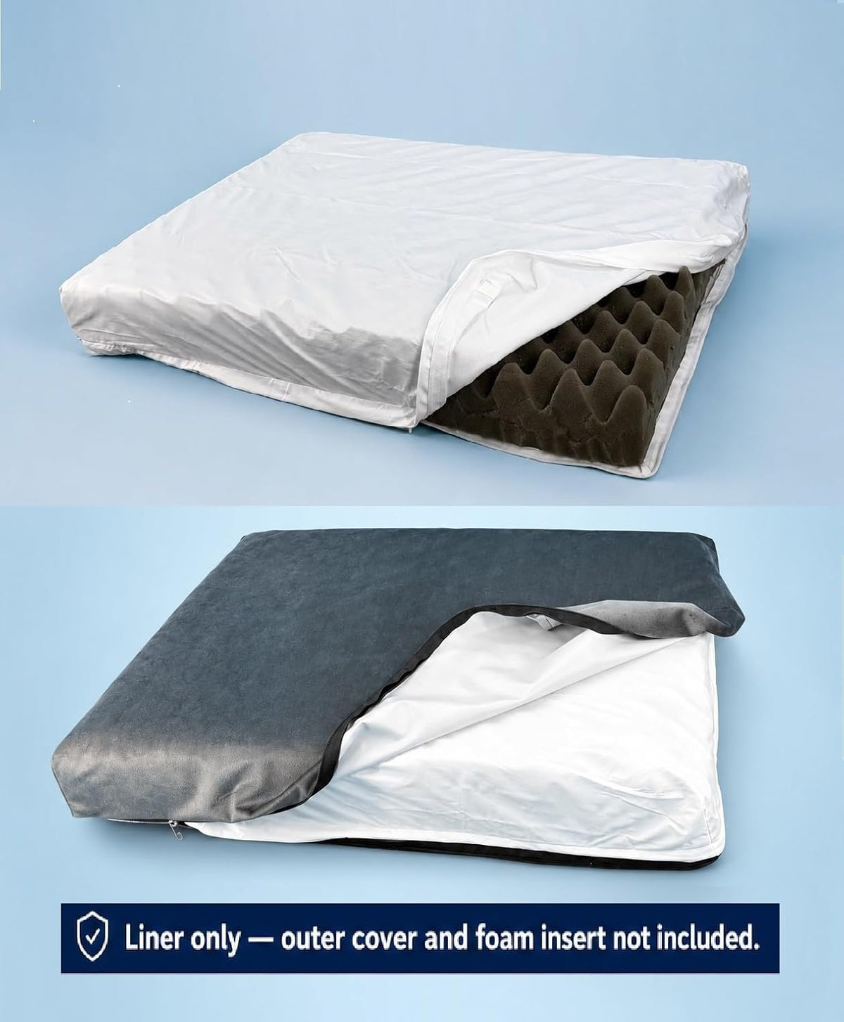 Waterproof Dog Bed Insert Liner Replacement 20 x 15 Inch