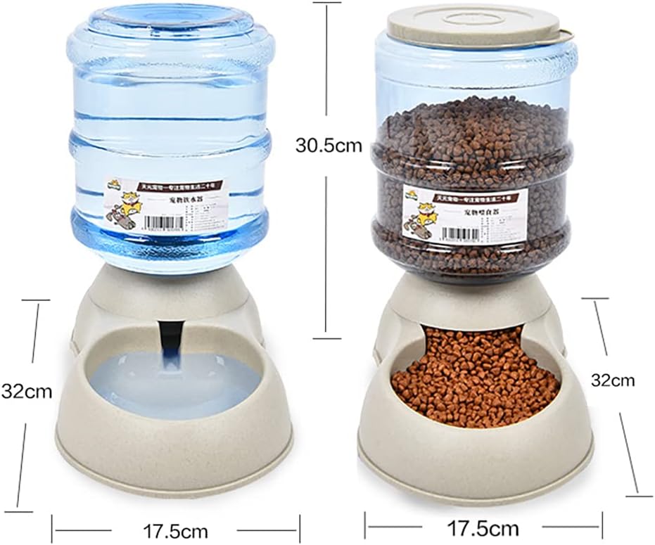 Automatic Cat & Dog Feeder and Water Dispenser Set with Scoop