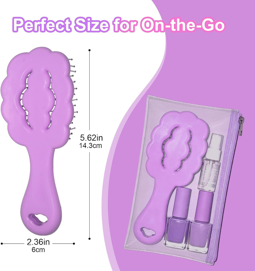 Cloud Shape Small Dog Grooming Brush (Purple) | Perfect for Shih Tzus, Yorkies, and Maltipoos - Ideal Puppy Hair Brushes for Maltese and Small Breeds