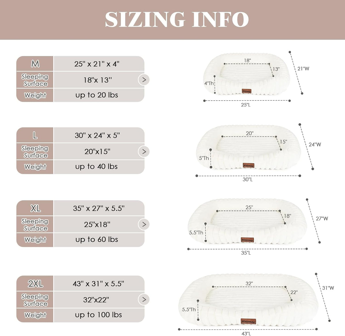 Orthopedic Dog Bed, Washable XXL Dog Couch for Senior Dogs