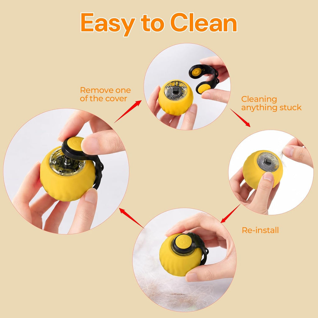 Interactive Cat Toys with Bird Sounds & 3 Speed Modes for Indoor Cats Play