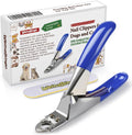 Dog Cat Pets Nail Clippers, Professional Pets Claw Trimmer with Free Nail File, Sharp Stainless Steel Blade, Sturdy Non Slip Handles - for Safe, Professional at Home Grooming 