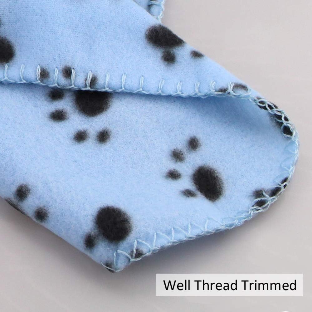Comsmart Dog Blankets, 6 Pack Fleece Pet Blankets, 39x35 inches, Blue