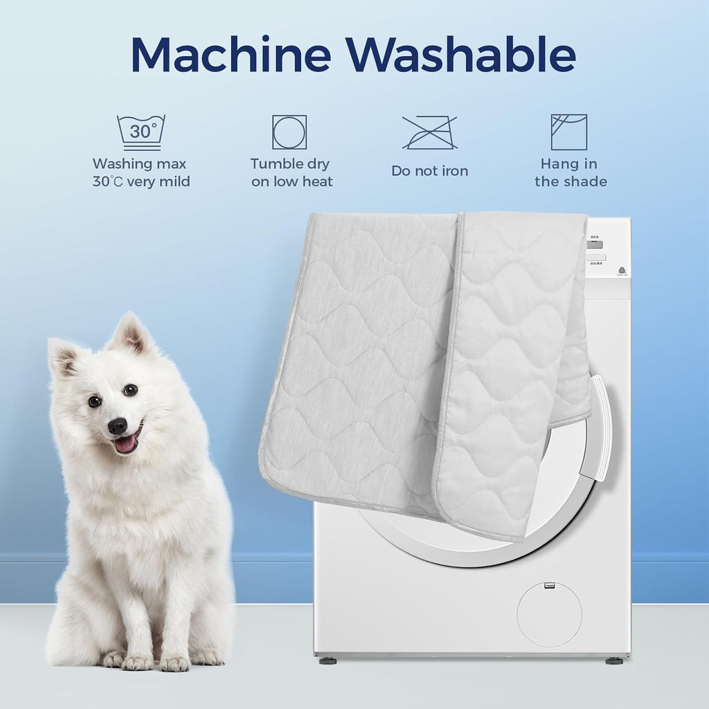 Rywell Cooling Blanket for Dogs, Large Dog Cooling Mat Q-Max>0.5, Durable&Versatile with Cooling&Soft Surfaces for All Seasons,Waterproof Protect Sofa Bed,40 * 60IN Washable Dog Blanket