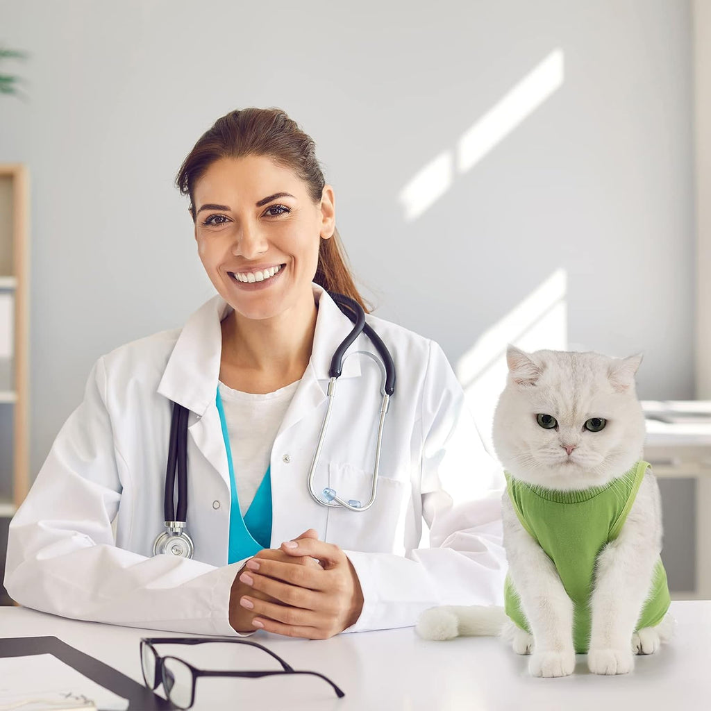 Avont Cat Recovery Suit - Kitten Onesie for Cats After Surgery