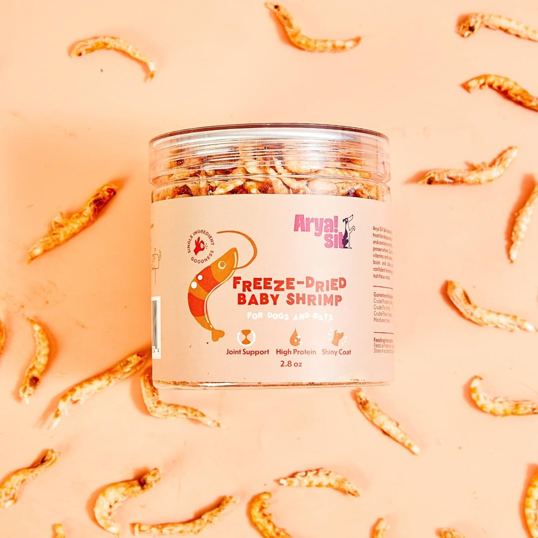 Arya Sit! - Freeze-Dried Single Ingredient Dog Treats (Baby Shrimp)
