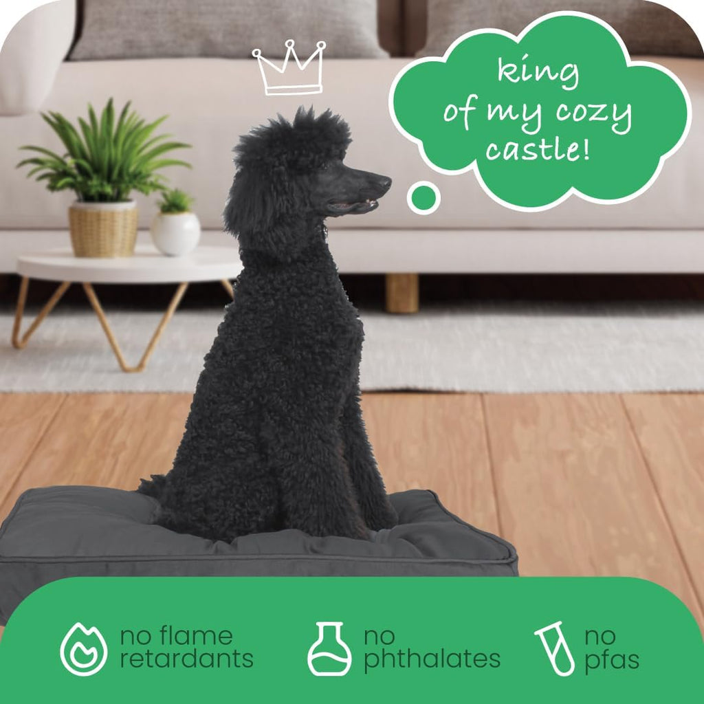 Molly Mutt Dark Gray Dog Bed Cover, Non-Toxic & 100% Cotton, 36"x45"x5"