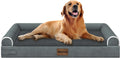 NANUYA Orthopedic Dog Bed for X-Large Dogs, 40 x 32 Inch, Dark Grey