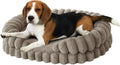 BALANCE Calming Dog Bed for Medium Sized Dogs, 30 Inches Oval Washable Pet Bed with Sides, Orthopedic Pet Couch Sofa with Non-Slip Bottom, Oatmeal