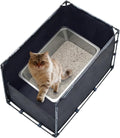 Medium Cat Litter Box Enclosure with High Front Splash Guard