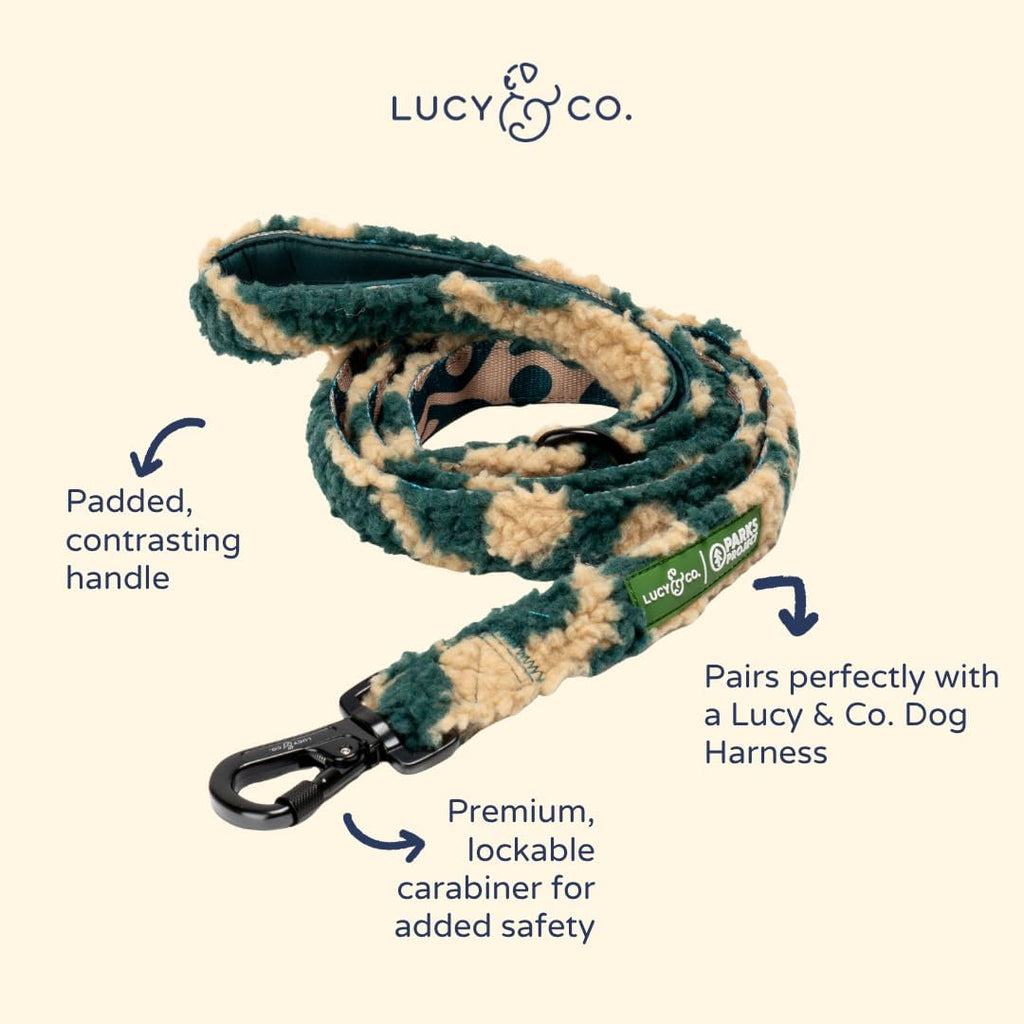 Lucy & Co. x Parks Project Geyser Fleece Dog Leash, S
