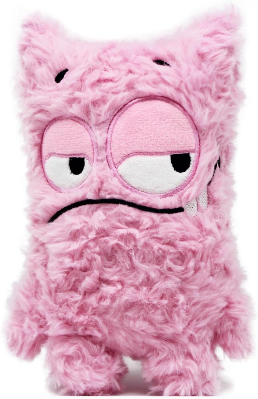 Monster Dog Valentine Toy for Puppy Gifts, Stuffed Dog Plush Toy | Crinkle Squeaky, Soft Lightweight Toy for Fetch and Chew, Interactive Outdoor Indoor Play for Tug, For Puppy Small Medium Dog