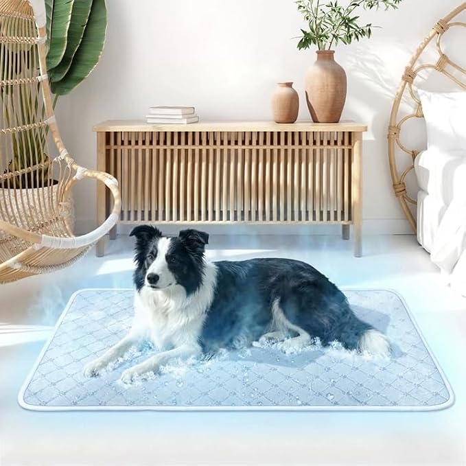 Cooling Mat for Dogs Cats,Pet Dog Cooling Mat Blanket for Dogs,36x24, Grey