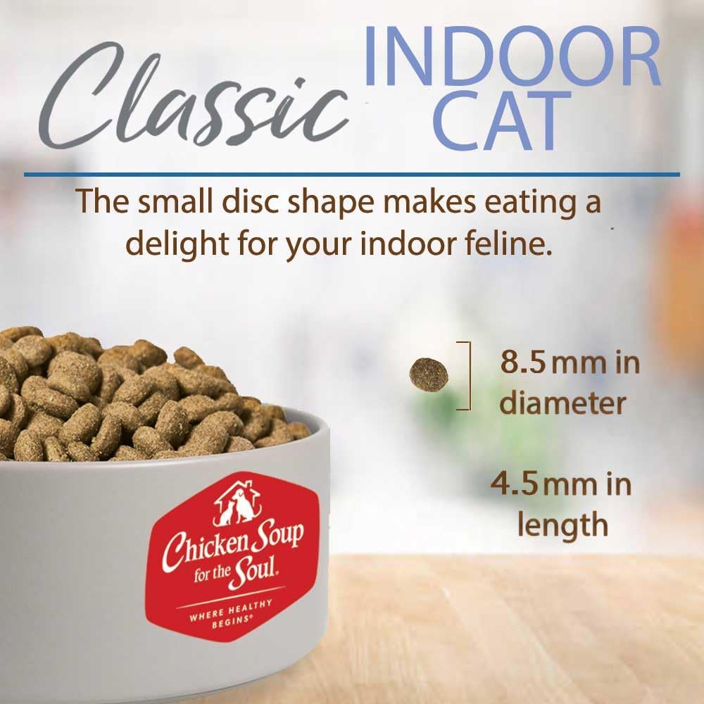 Chicken Soup for Soul Pet Food Indoor Cat - Tuna & Brown Rice, 4.5 LB Bag, All Life Stages, Dry Cat Food with Real Ingredients