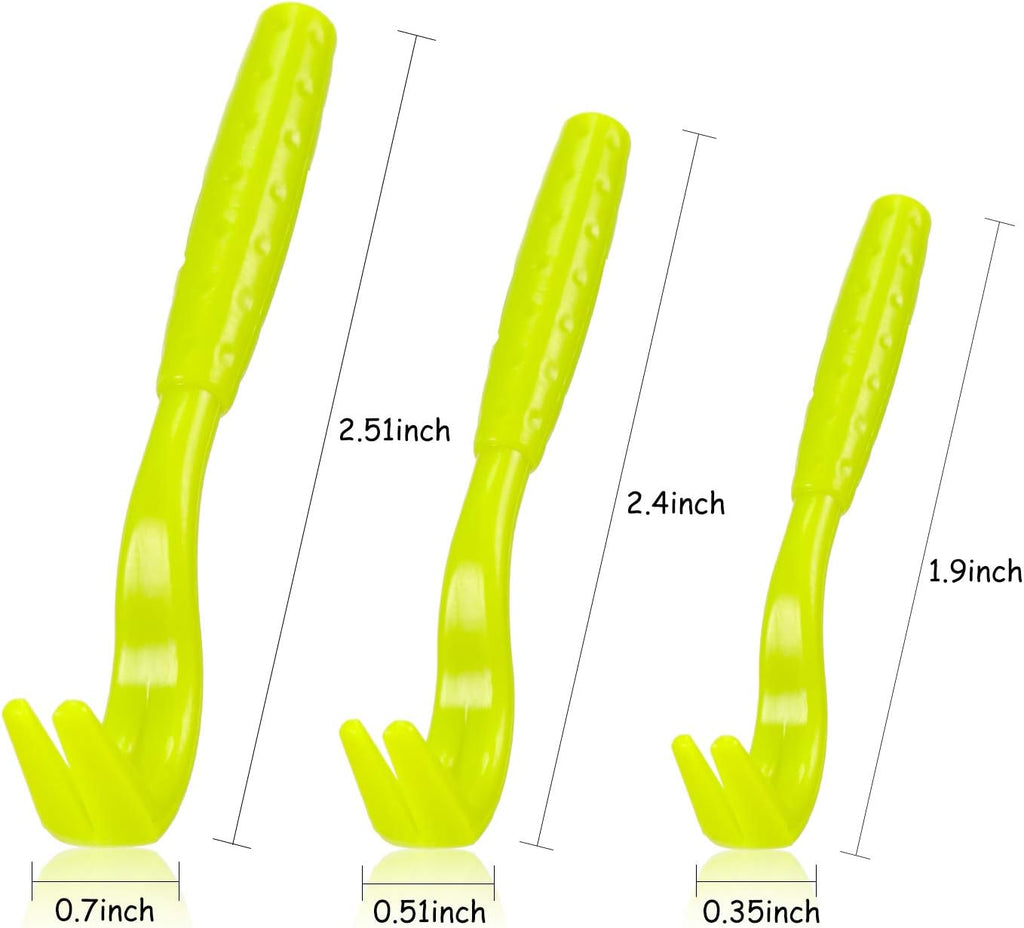 Boao 7 Pcs Tick Removal Tool Kit, Include 3 Plastic Removers, 3 Stainless Steel Tweezers with Comb for Dog and Cats(Fluorescent Green)