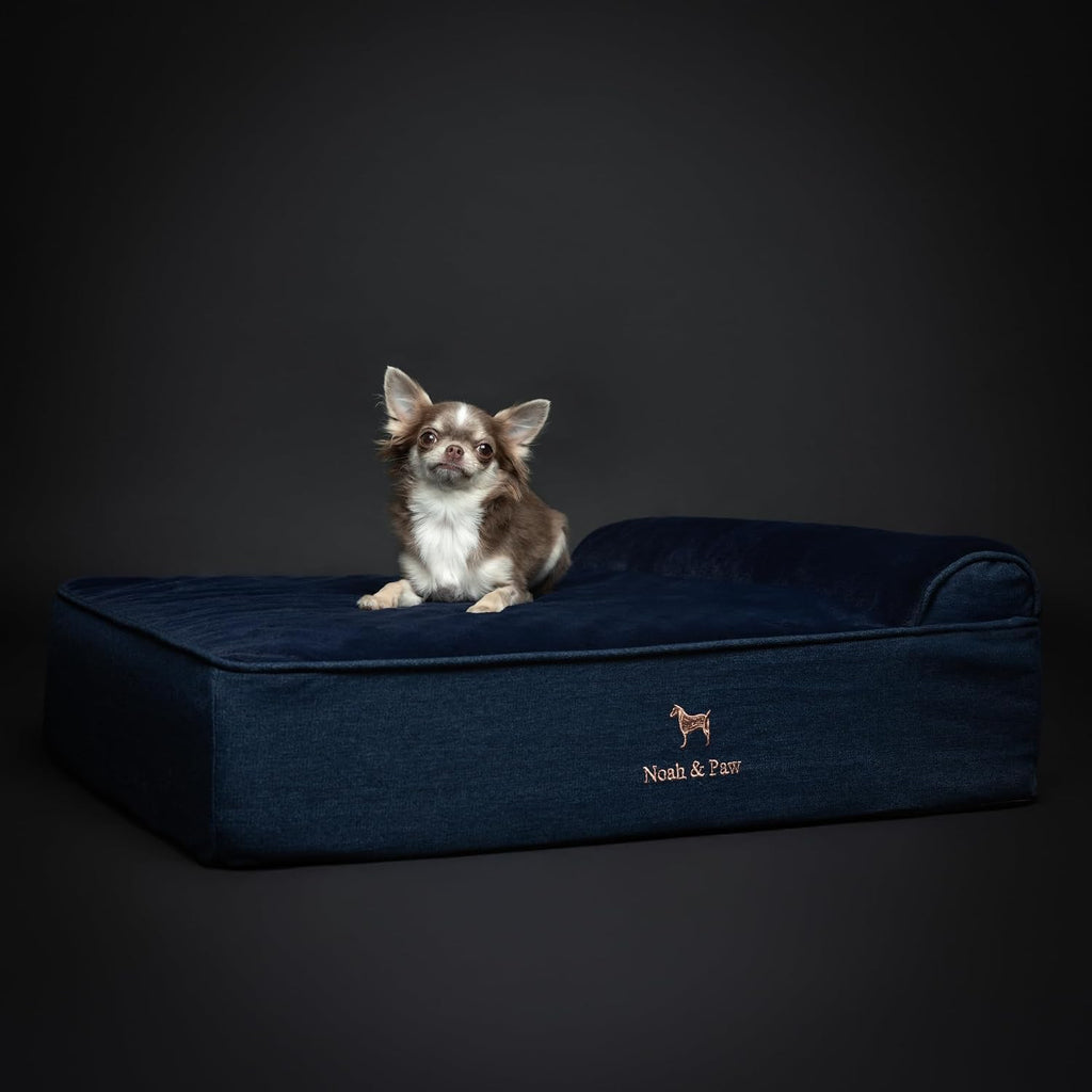 NOAH & PAW Medium Dog Bed Orthopedic Memory Foam Cooling Gel 28x23x7.5 in