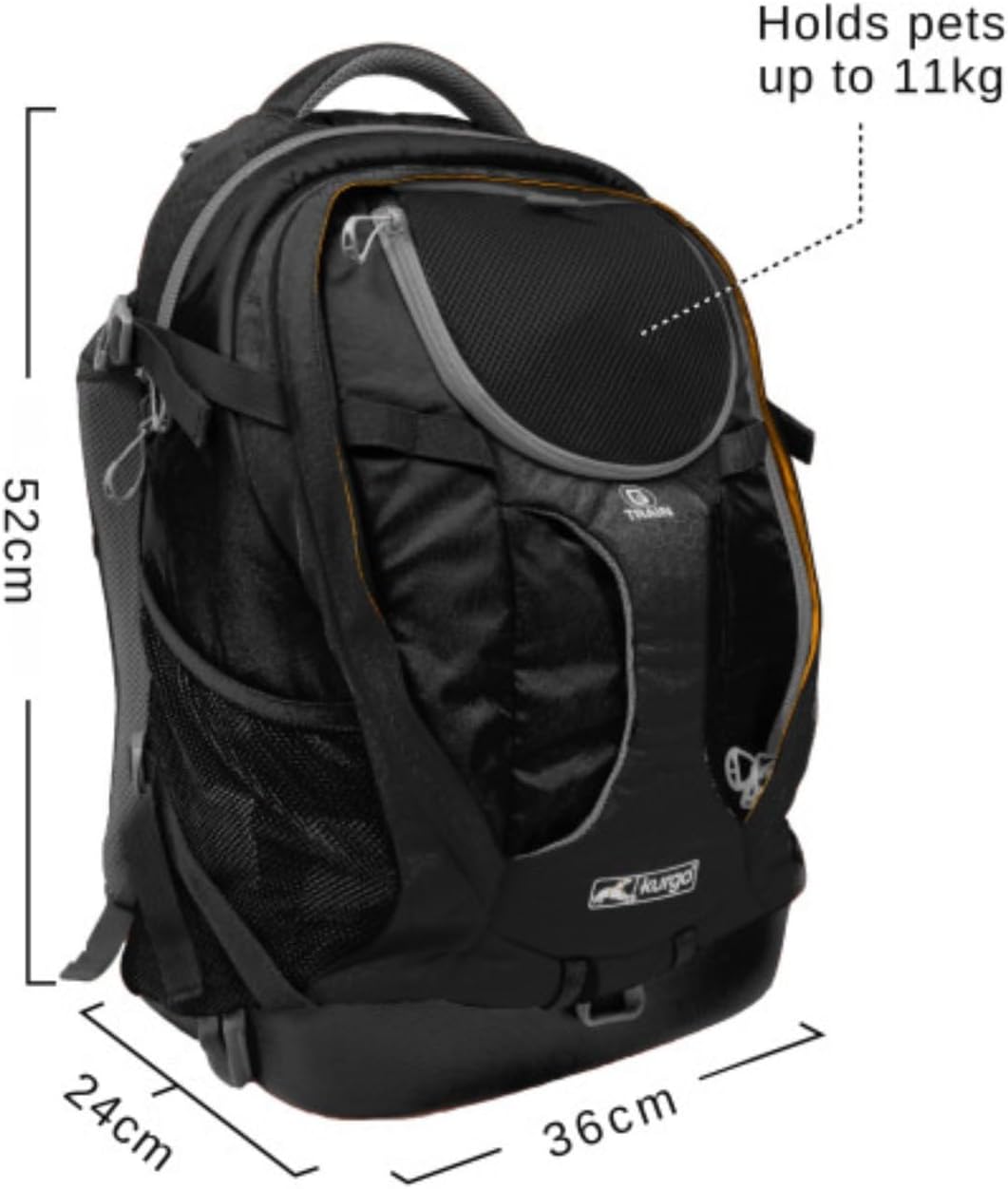Kurgo G-Train Pet Carrier Backpack, Navy Blue