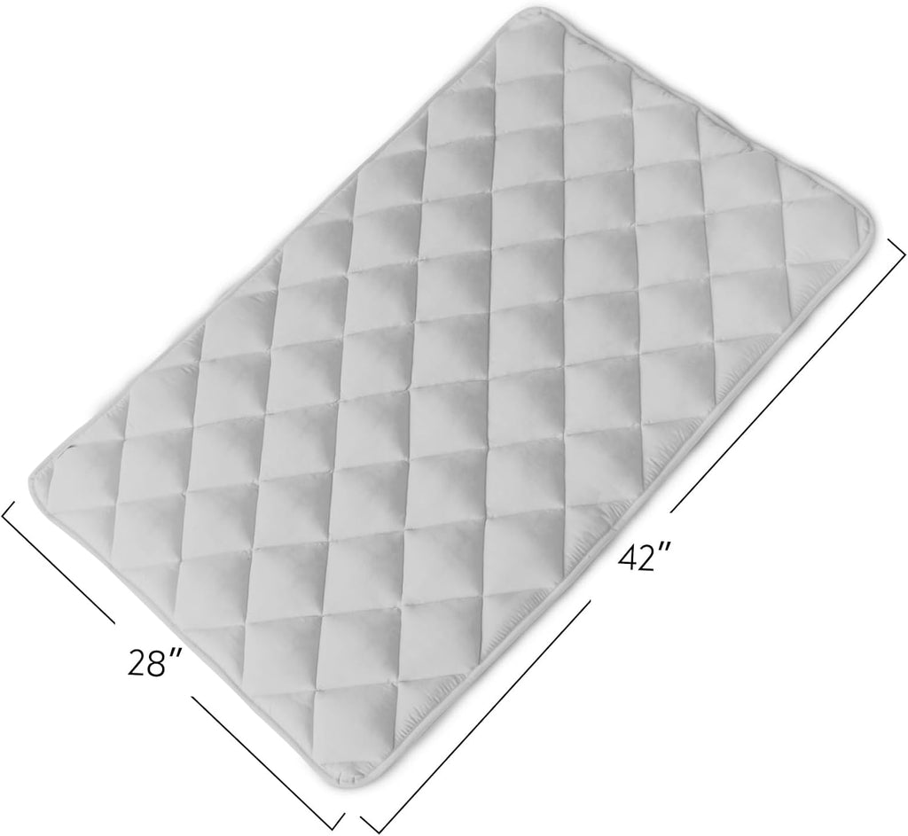 Dog Crate Pad 2 Pack (42" x 28"), Dog Crate Mat with Anti-Slip Bottom, Grey