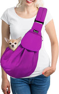 SlowTon Dog Carrier Sling - Thick Padded Shoulder Strap Adjustable, PU S