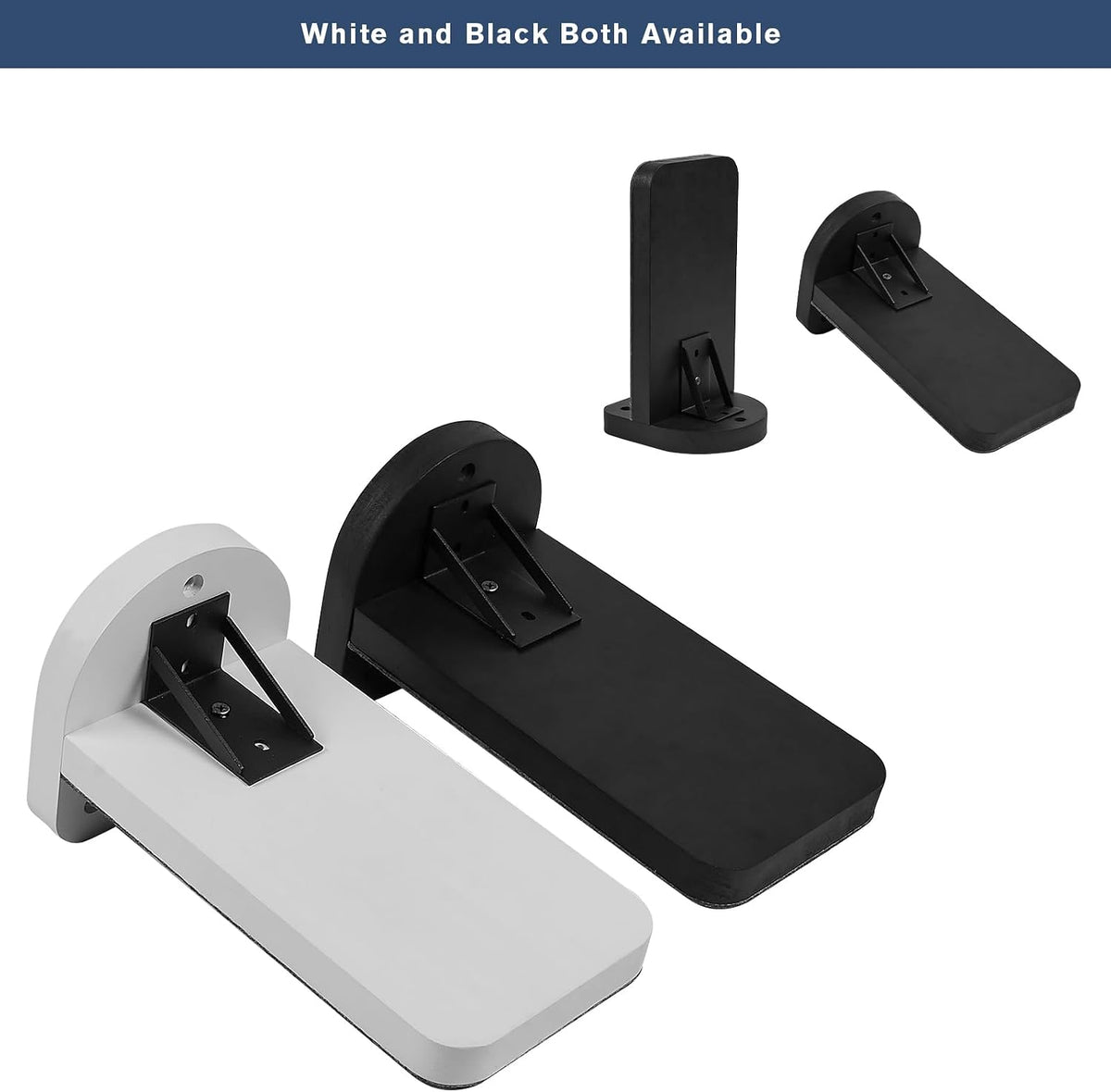 ESPETS Set of 3 Black Cat Wall Climbing Steps, Wall Mount Floating Shelves