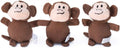 ZippyPaws Burrow Replacement Miniz Squeaky Toy for Enrichment - Monkeys