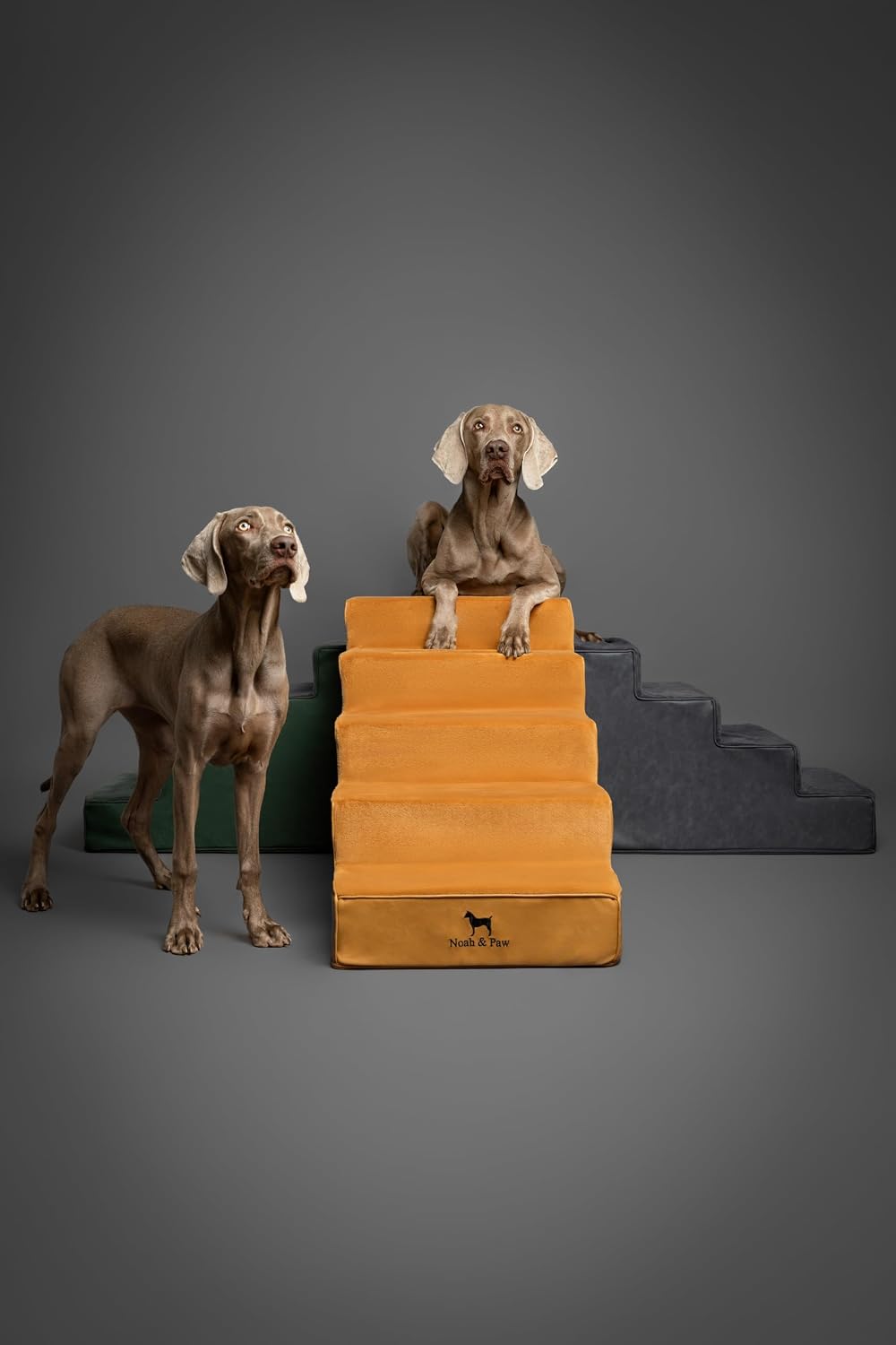 Noah & Paw Dog Stairs for Large Dogs, Up to 150lb, Wide Dog Ramp for Bed