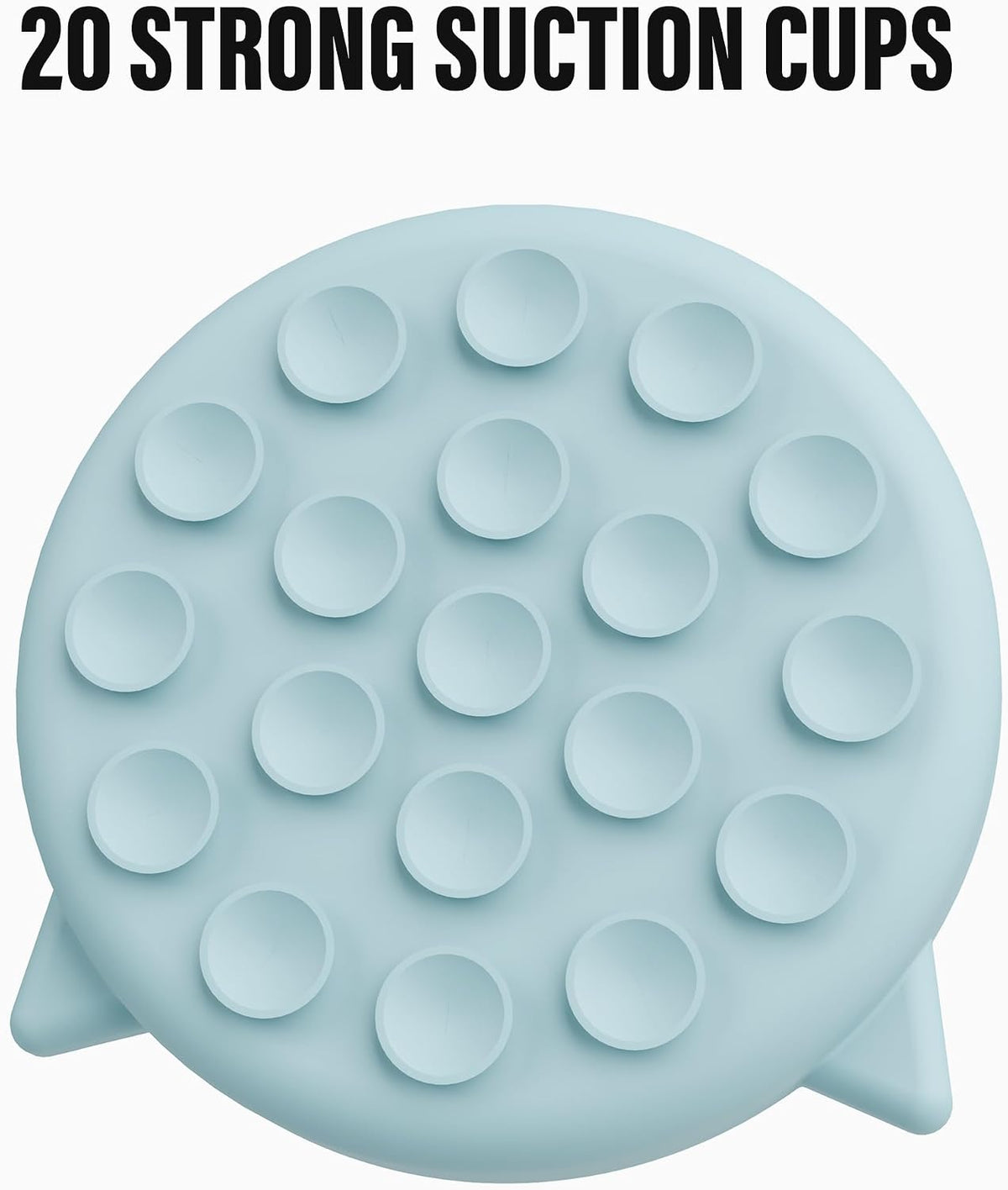 Silicone Cat Slow Feeder Bowl with Suction Cups, Puzzle Feeder, Interactive Toys for Cats, Reduces Overeating (Blue, 1 Cup)