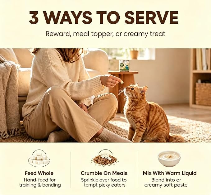Freeze Dried Cat Kitten Treats Chicken with Goat Milk