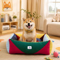 Cotton Canvas Dog Bed (290gsm Thick) 30"x25"x10" Durable Waterproof