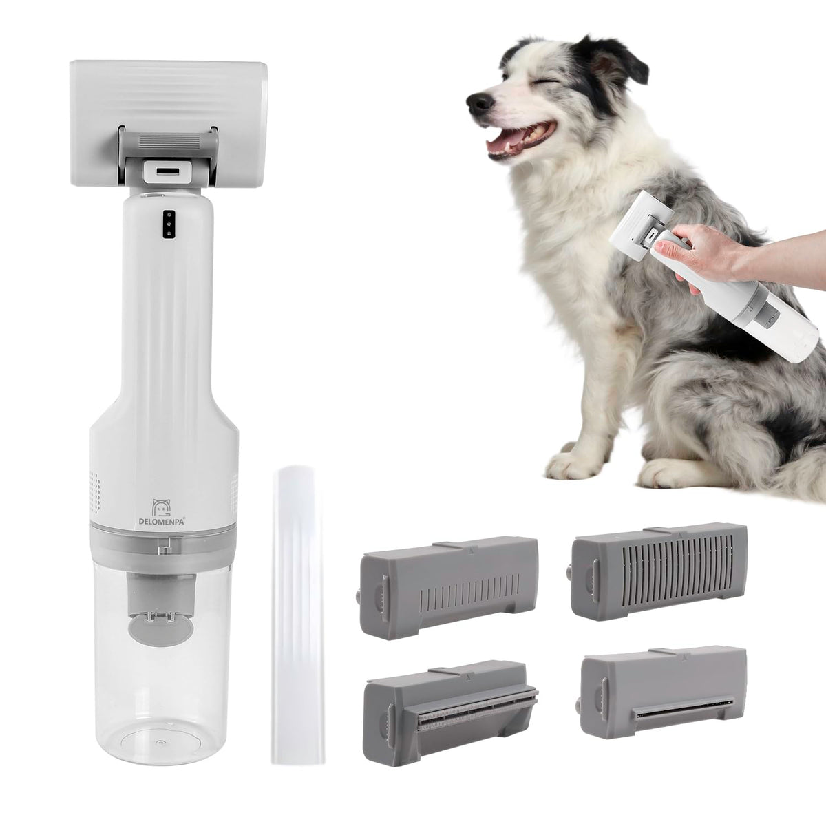 Pet Brush With Vacuum | 5-in-1 Hair Shedding & Vacuum Tool Kits