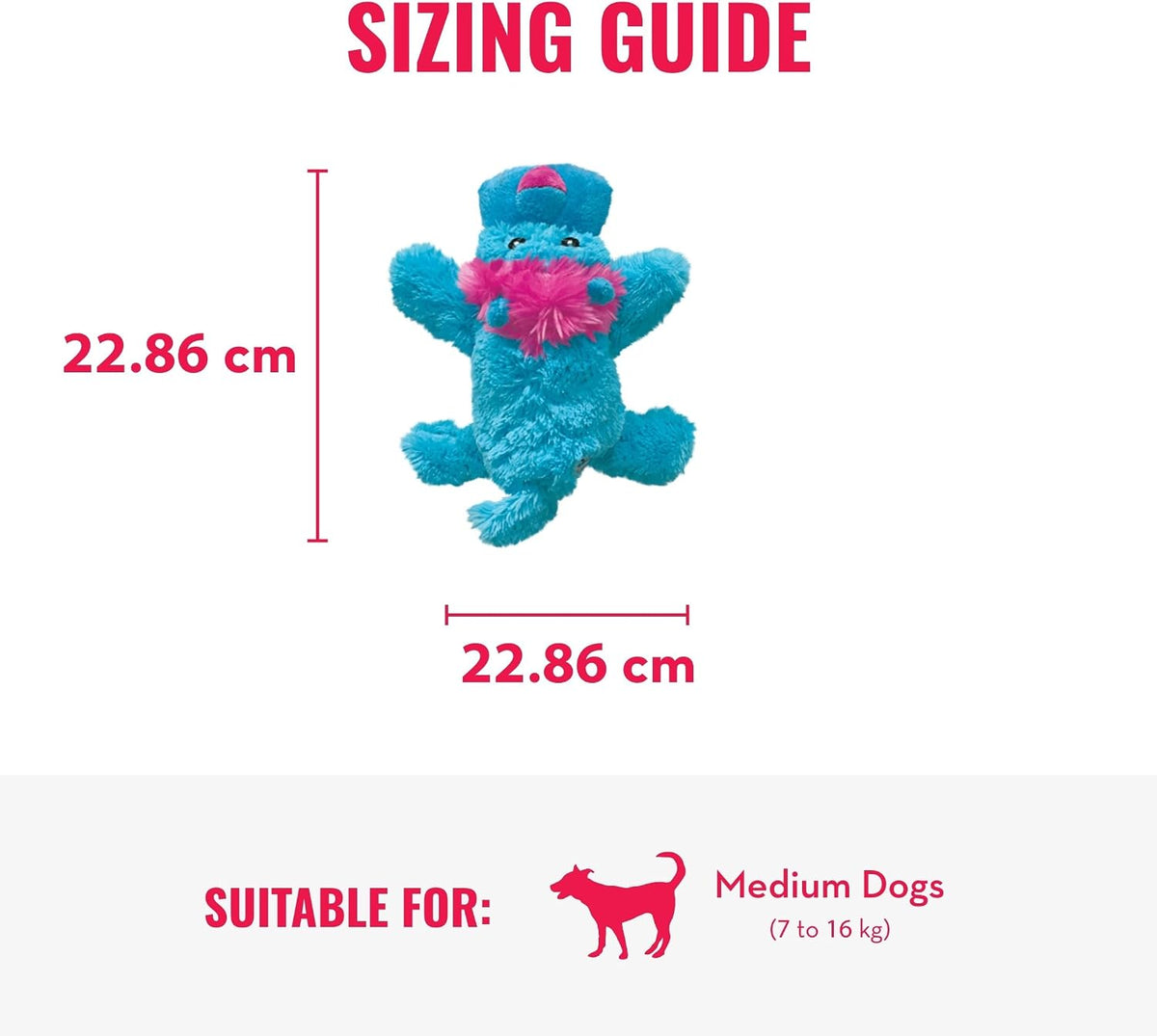 KONG - Cozie™ King Lion - Indoor Cuddle Squeaky Plush Dog Toy - For Medium Dogs