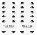 Flea Trap Sticky Pads Refills, 10 Pack 7.1 Inch Round Replacement Glue Boards Refill Discs for Most Flea Light Trap for Inside Your Home, Non-Toxic Family Pet Safe Sticky Board for Indoor Bed Bug Lamp