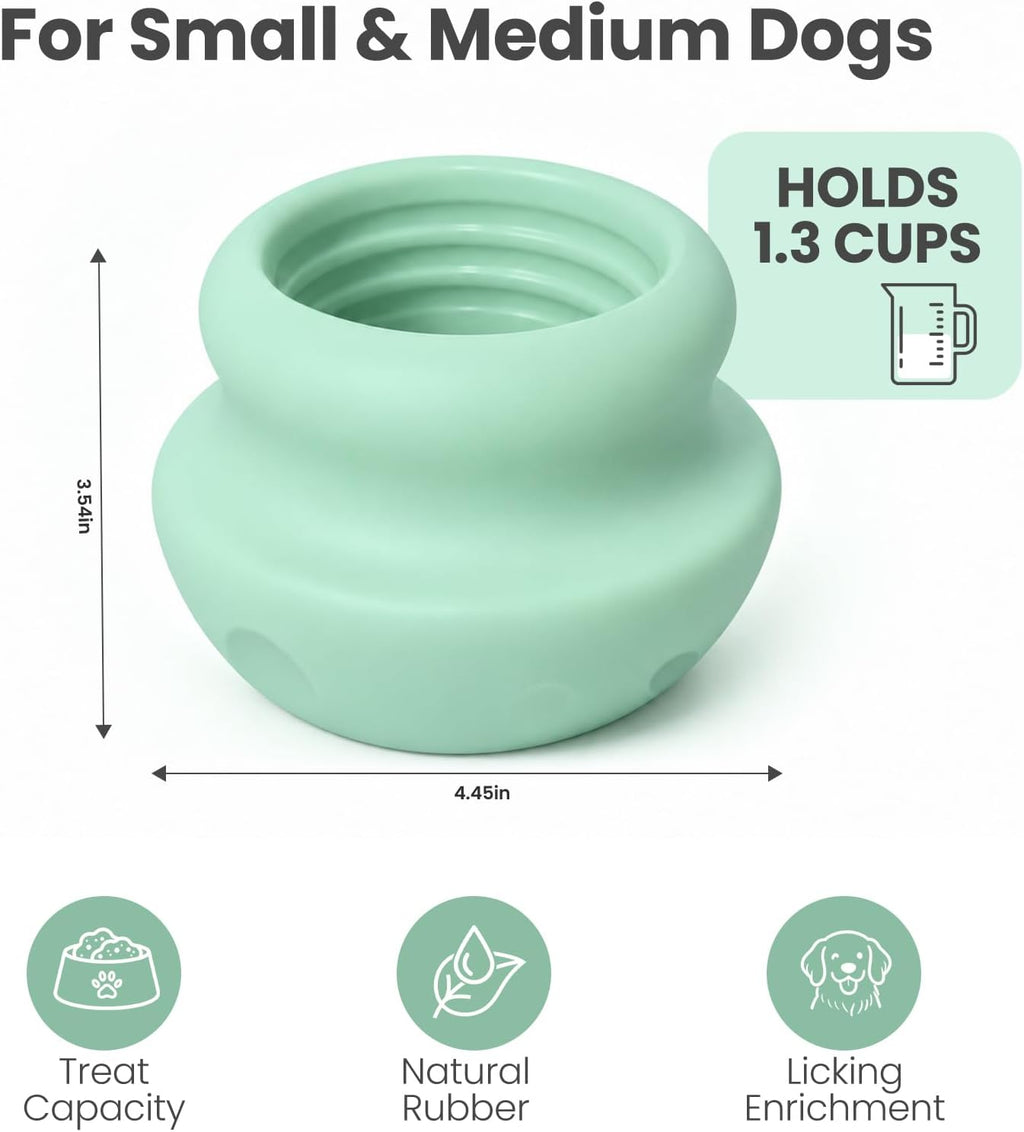 MateeyLife Freeze Dog Enrichment Lick Toy, Stuffable Frozen Lick Treat Bowl