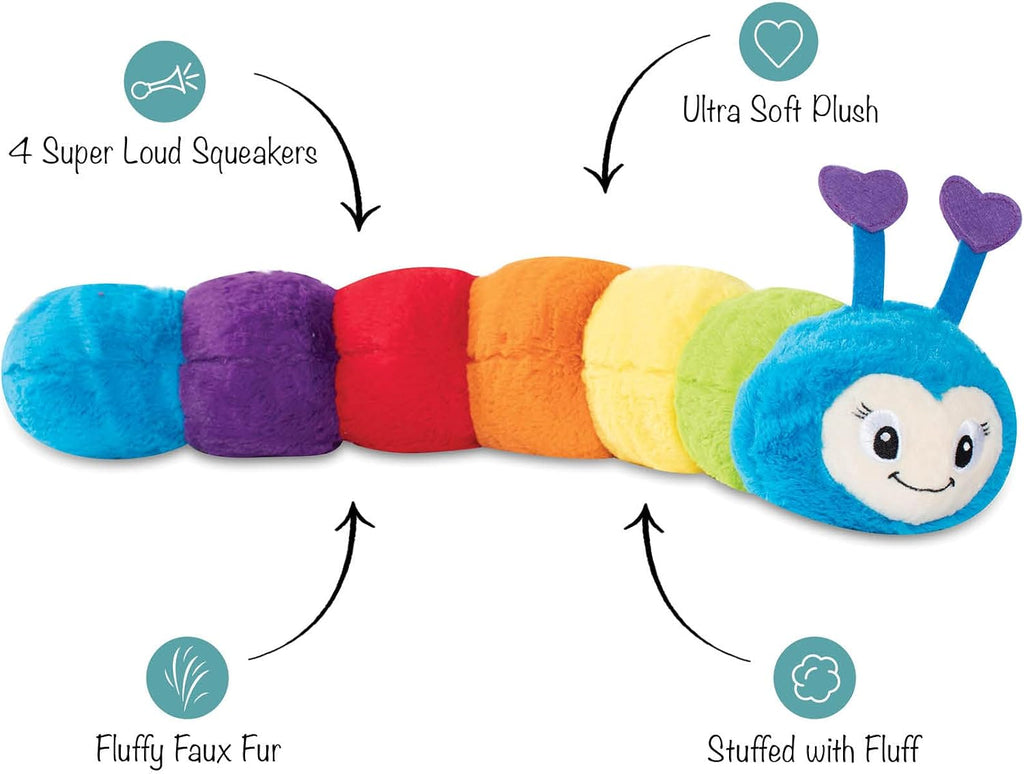 Fringe Studio Jumbo Plush Dog Toy, Don't Bug Me, Approx 23.5" Long x 5" w x 6.1" h, PetShop Collection (314050)