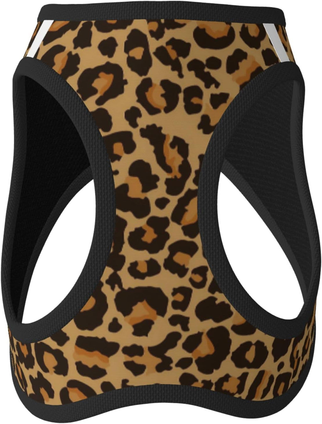 MUKIO Brown Leopard Print No Pull Dog Harness Vest