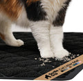 GORILLA GRIP Cat Litter Mat, Coiled Mesh Trapping Mats, 17x11 Black
