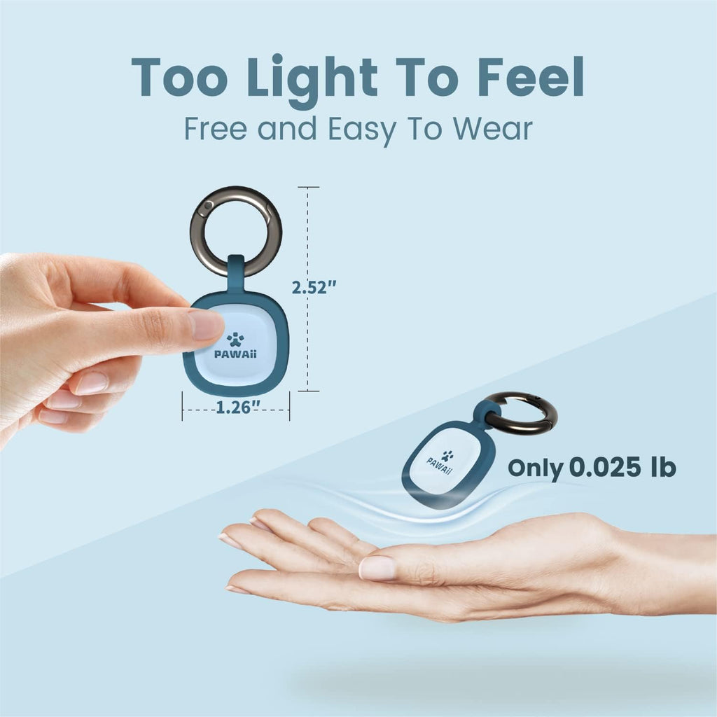 Pawaii Dog ID Tag, Silent Silicone QR Code Tag, Scan Alerts, No App, 1 Pack