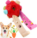 Dog Snuffle Ball-Interactive Puzzle Dog Toys Encourage Natural Foraging Skills Slow Feeder for Training and Stress Relief, Cloth Strip Hiding Food Dog Toys for Any Size Dogs