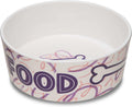 Loving Pets Dolce Moderno Ceramic Look Dog Bowl – Modern Melamine Dog Food Bowl & Dog Water Bowl – Durable, Non-Slip Pet Dish for Small & Medium Dogs – Dishwasher Safe Dog Bowl (Large, 47 oz)