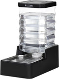RIZZARI 2.1 Gallon Gravity Dog Water Dispenser:Filter-Free for Busy Homes