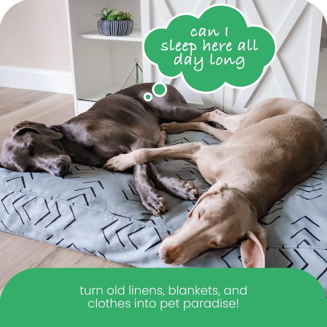 Molly Mutt Silver Gray Dog Bed Cover, Non-Toxic & 100% Cotton, 36"x45"x5"