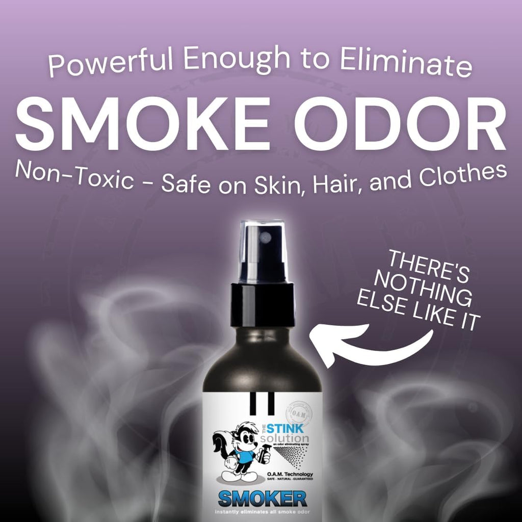 The Stink Solution Smoke Odor Eliminator Spray, Sky Blue, 2 Pack, 16 oz