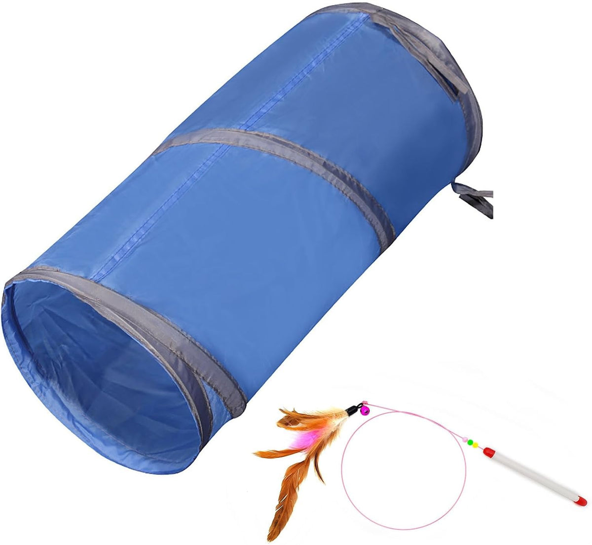 iCAGY Cat Tunnel for Indoor Small Cats Kittens Rabbits, Foldable Tube Toys