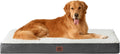 EHEYCIGA Orthopedic Dog Bed Large with Removable Washable Cover, 47IN Beige