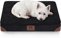 H.VERSAILTEX Waterproof Orthopedic Dog Bed for Crate, Black, 24"x16"x3.2"