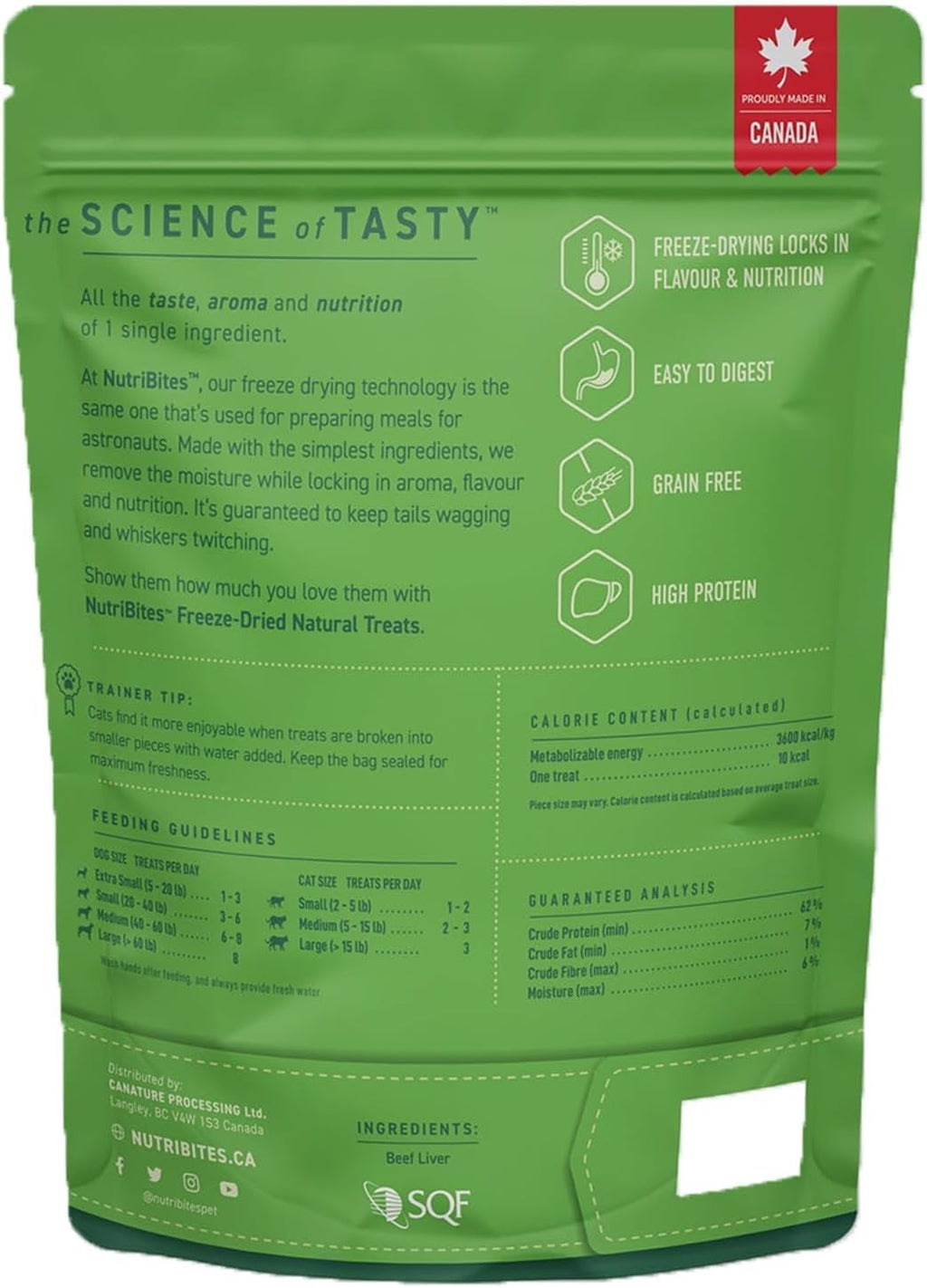 Nutri Bites Freeze Dried Beef Liver Dog & Cat Treats, Single Ingredient (2-Pack)