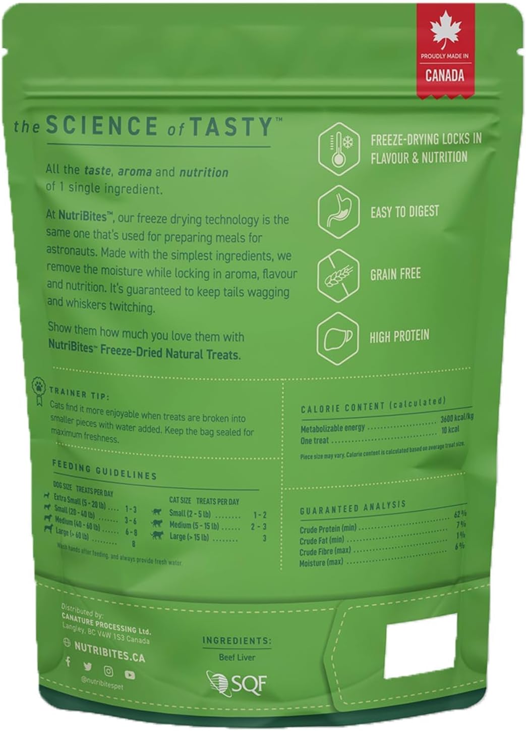Nutri Bites Freeze Dried Beef Liver Dog & Cat Treats, Single Ingredient (2-Pack)