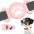Dog Collar Holder Compatible with Airtag 2/1, 1 Pack Waterproof Full Body Covered Soft Silicone Case for Apple AirTag Gen 2/Gen 1 Dog Collar GPS Pet Tracker