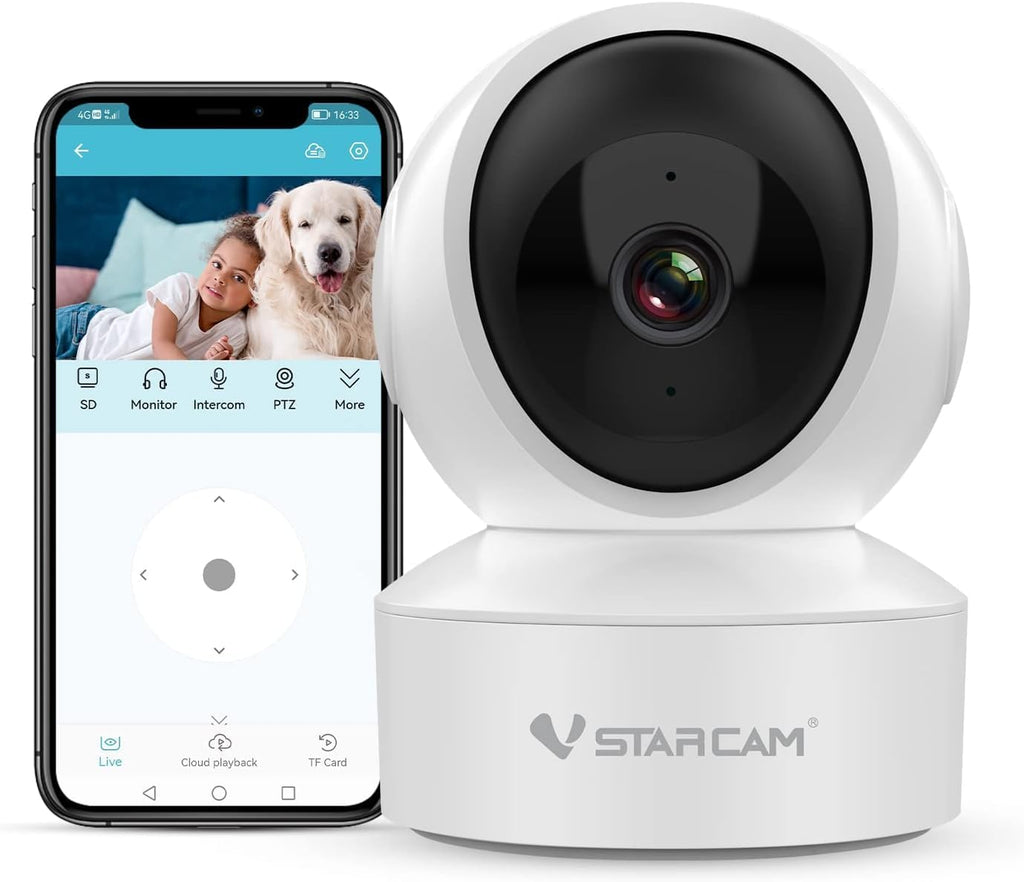 VSTARCAM Indoor Security Camera, 1080P HD WiFi Camera, Baby Camera, Pet Camera, Baby Monitor with Night Vision 2-Way Audio, Dog Camera with Phone APP, Motion Detection & Cloud Storage 02