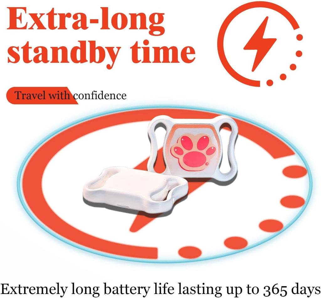 Pet GPS Tracker for Dogs & Cats, Smart GPS Collar with Real‑Time Tracking